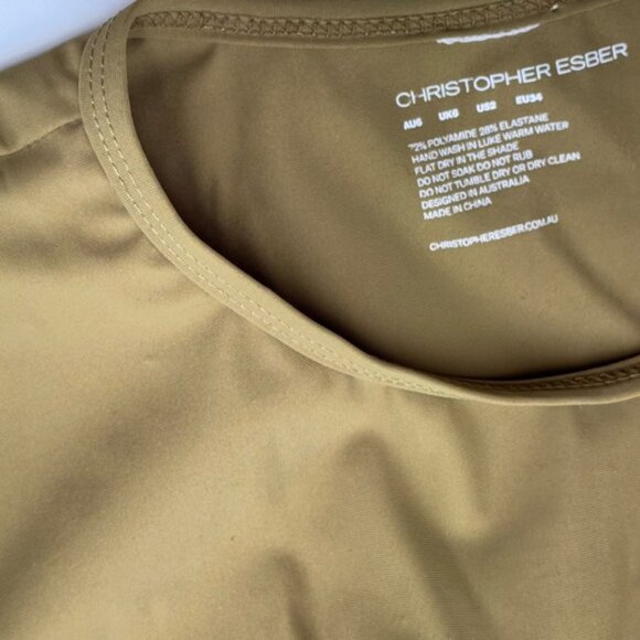 🆕 CHRISTOPHER ESBER 🧿 NWOT Orbit Embellished Crop Top & Maxi Skirt Set, Sz US4 - Picture 16 of 16